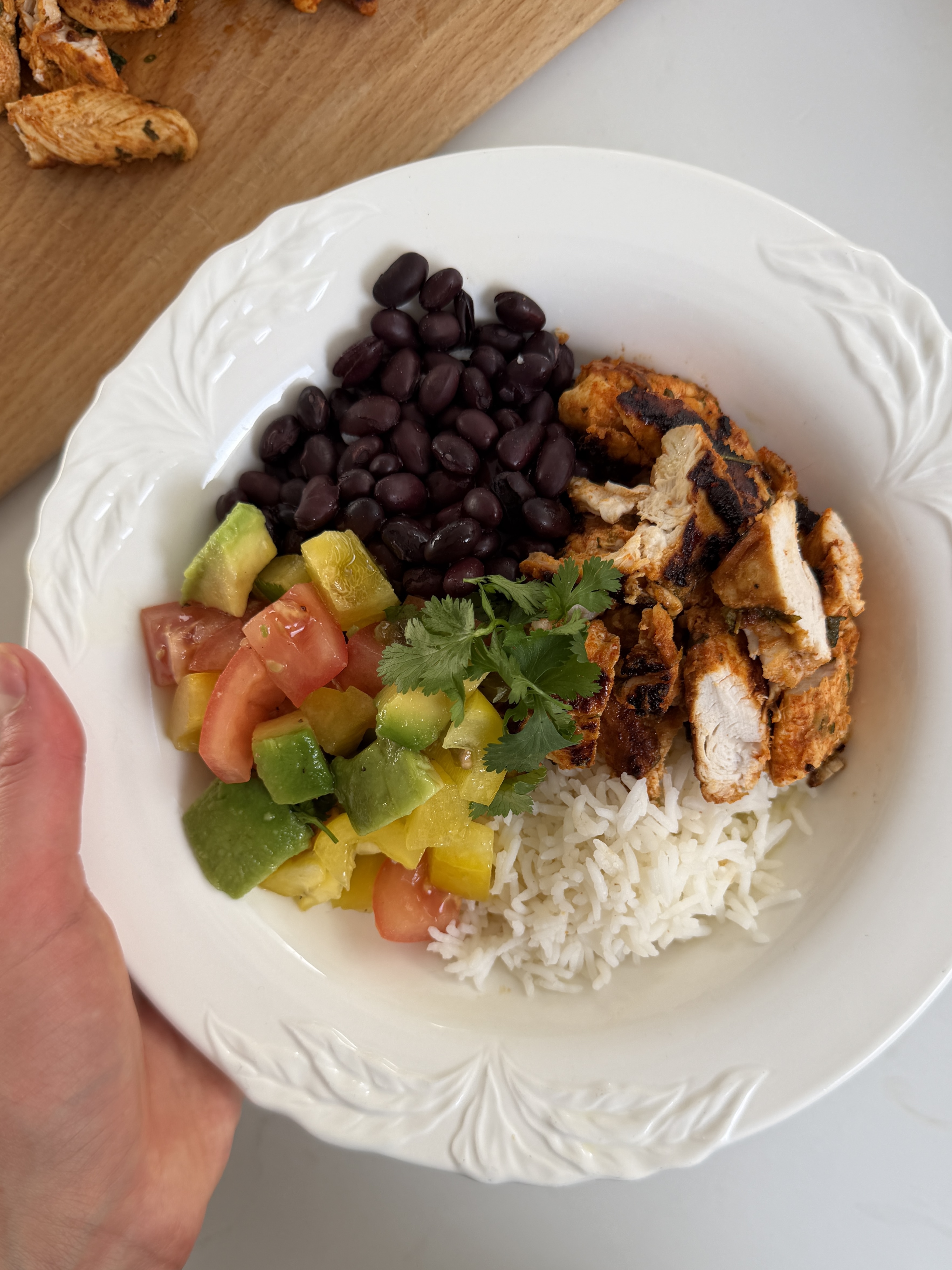 Coriander Lime Chicken Rice Bowls