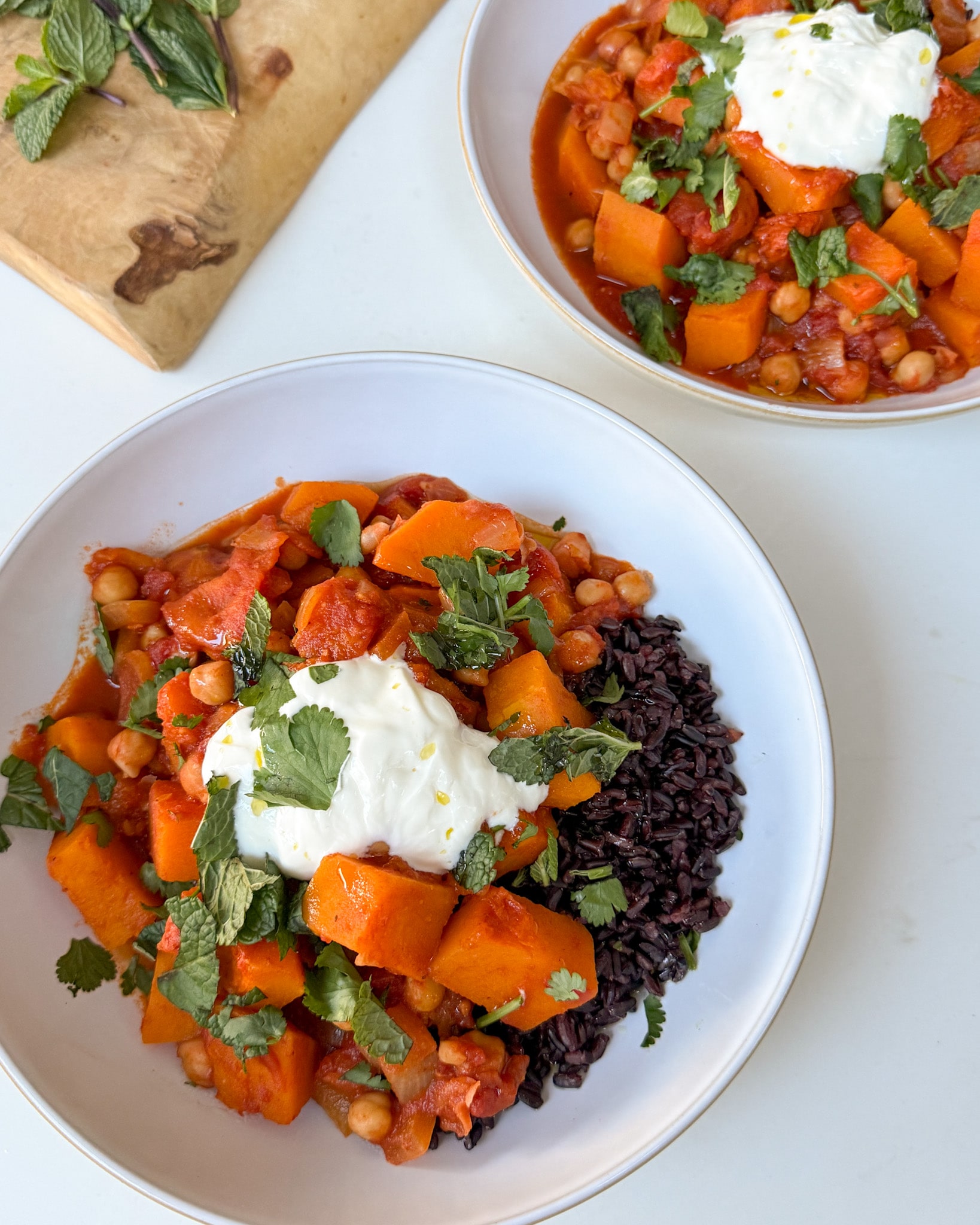 Harrissa Squash Chickpea Stew