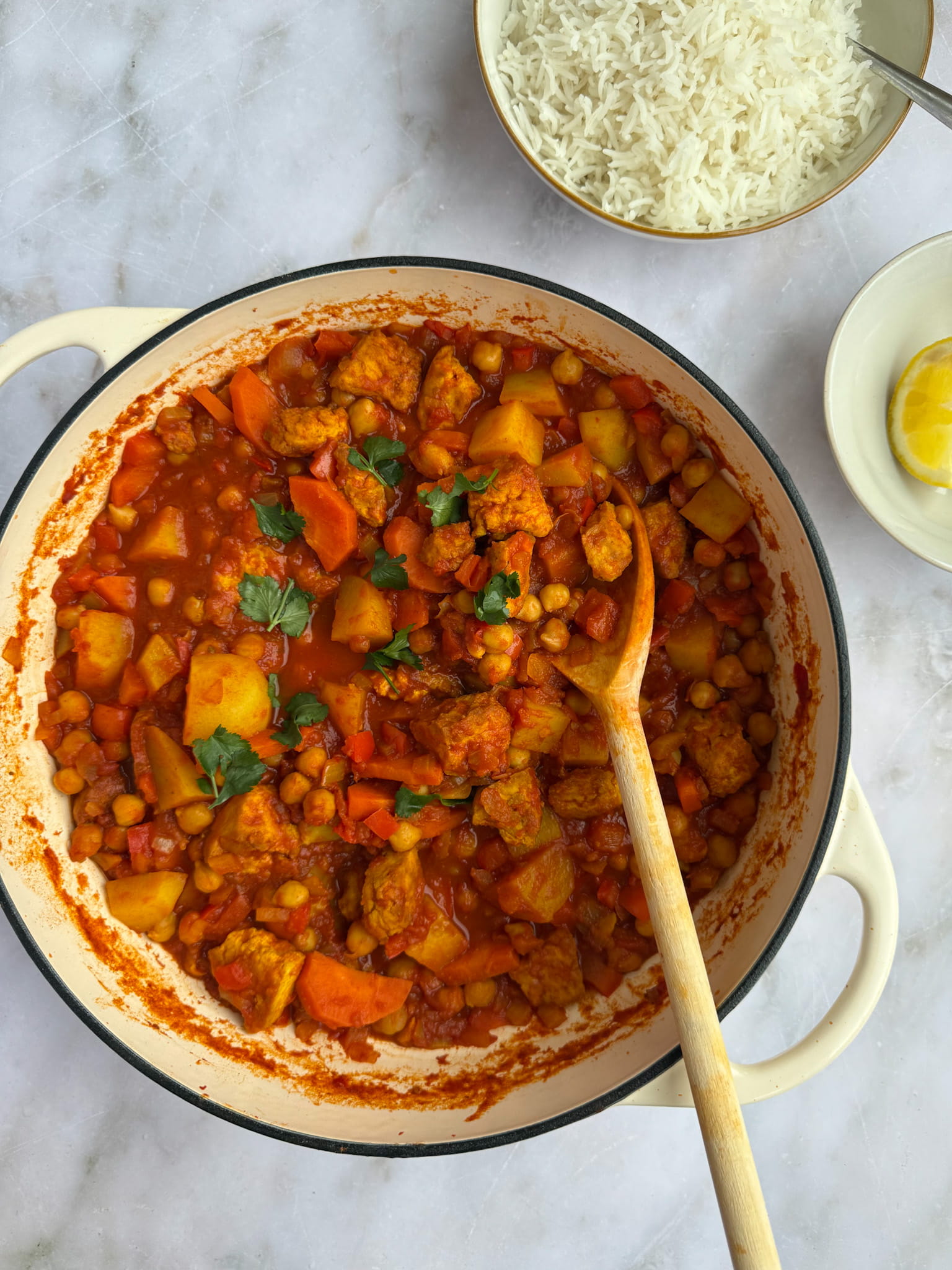 Crispy tofu stew