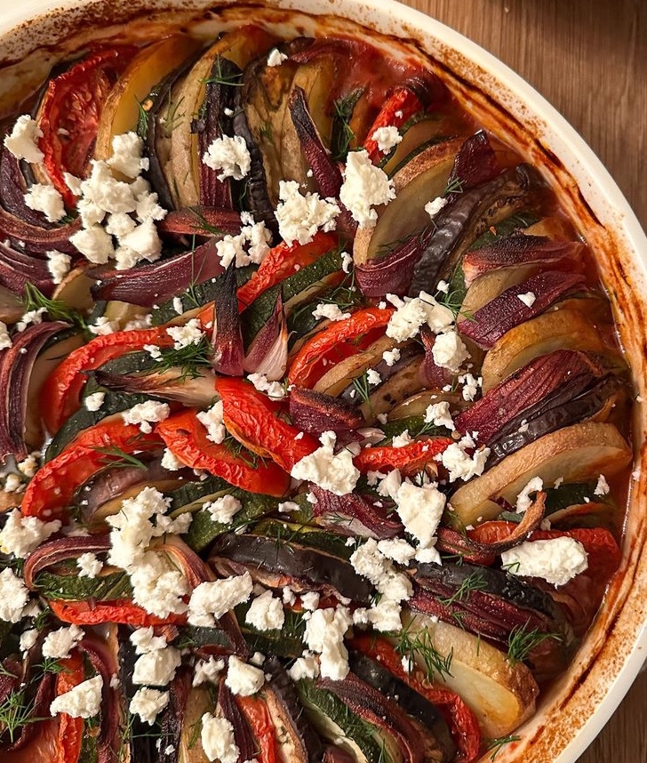 Greek Briam (Healthy Roasted Vegetable Bake)